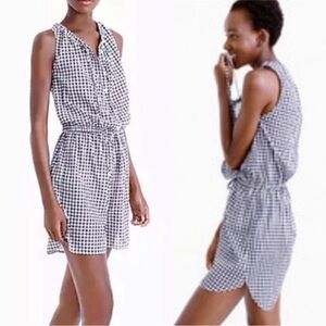 J.Crew Factory Gingham shorts romper